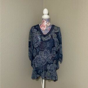 Floral Patterned Women's Top